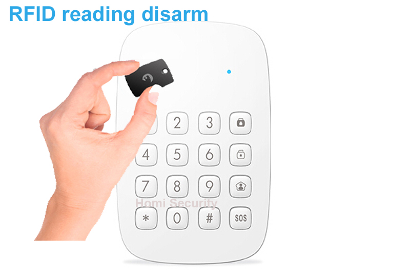 Draadloze toetsenbord alarmsysteem voor arm/uitschakelen op afstand Etiger ES-K1A