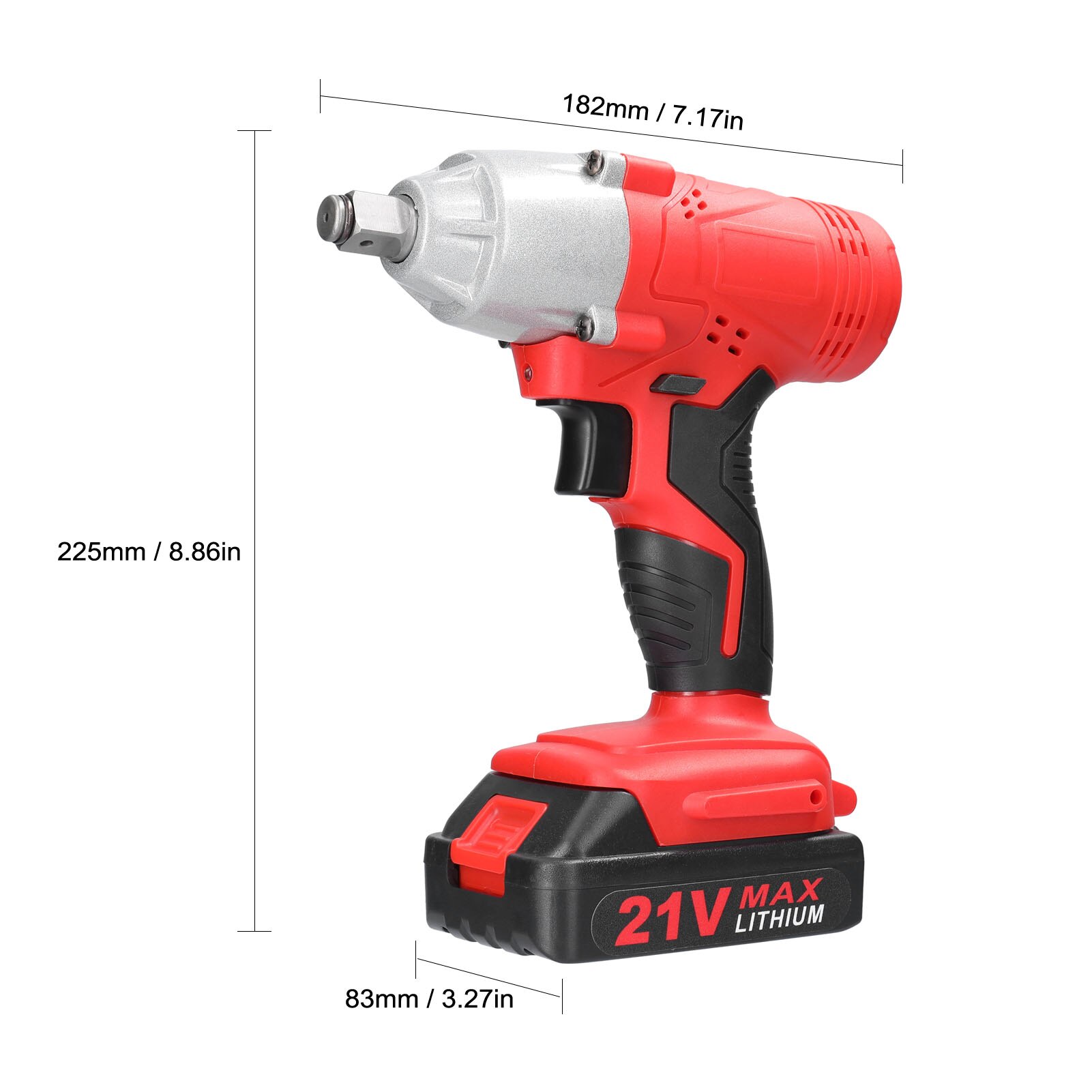 Cordless Electric Wrench Screwdriver Impact Drill Brush Motor Stepless Speed Control High Torque Power Tools Rechargble Battery
