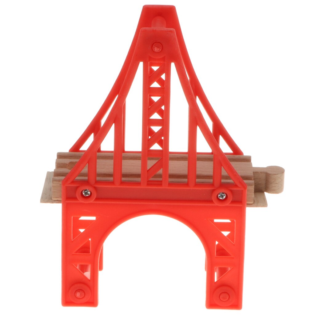 Wooden Trains Railway Set Compatible Accessories - Iron Tower Bridge