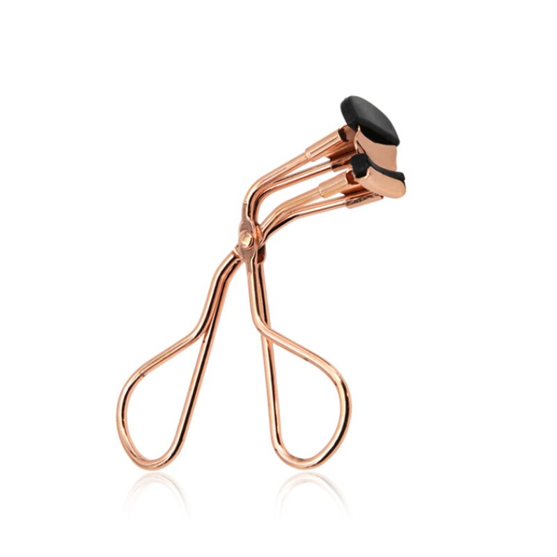Draagbare, duurzame wimperkruller, plastic wimperkruller, mini, schattig, reiswimperkrultool, compacte wimperkruller: C roségoud