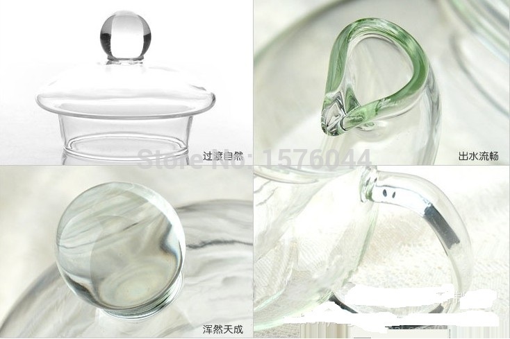 1 ST 400 ml, 600 ml, 800 ml, 1000 ml hittebestendige glazen theepot speciale koffiepot G0125