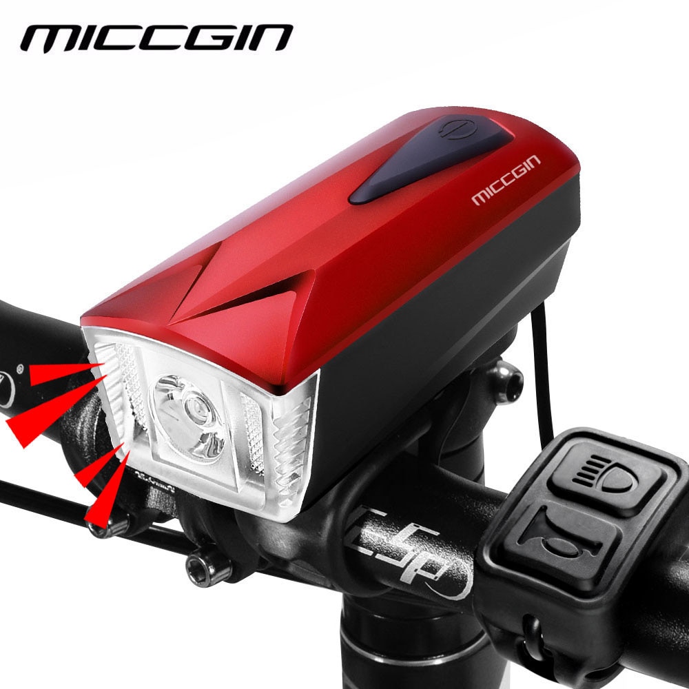 MICCGIN LED Fiets Licht Voor Remote Hoorn Fiets Licht Lantaarn Voor Fiets Bell Zaklamp USB Oplaadbare Speaker Lamp
