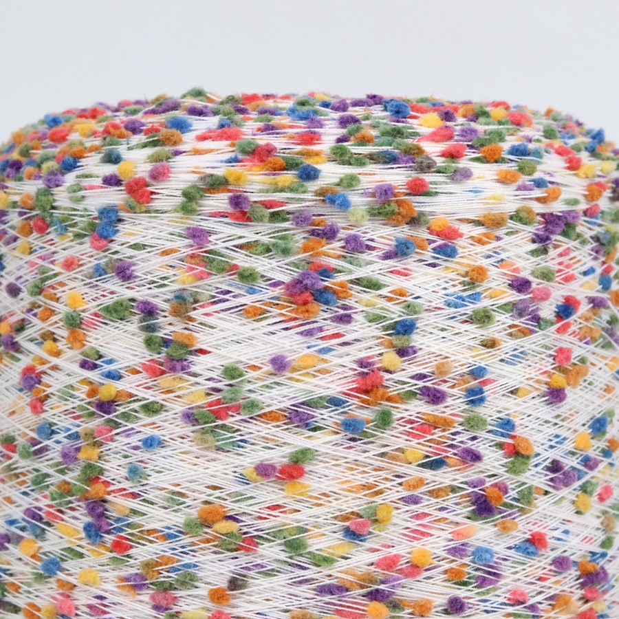 Japan Trendy Multi-color Fancy Knot Yarn 50 G Anti-pilling Polyester Blend Handknitting Yarn for Hand Crocheting Scarf Sweater