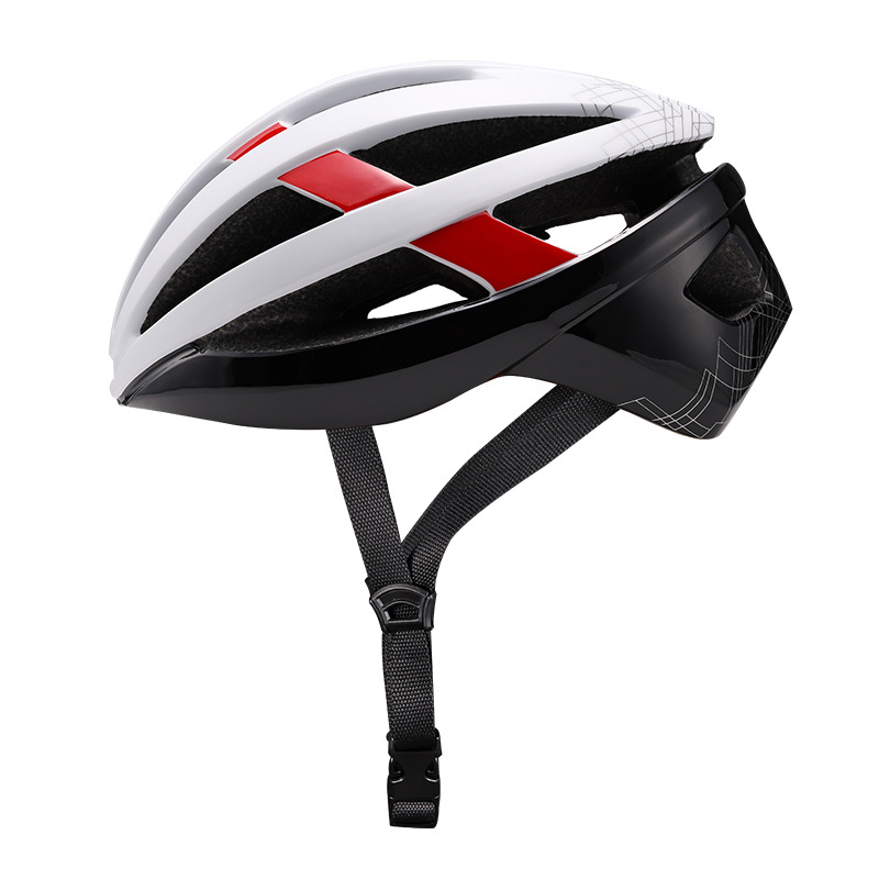 Cycling Helmets With Safety Tail Light Intergrally-molded Bicycle Cap Road Bike MTB Helmet Men Women XC Cascos Ciclismo: White Red Black