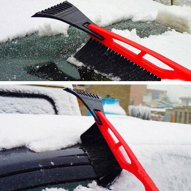 Aftagelig vinter bil isskraber vindue sne fjerner børste skovl deicer accessoriesskrobaczka do szyb raspador