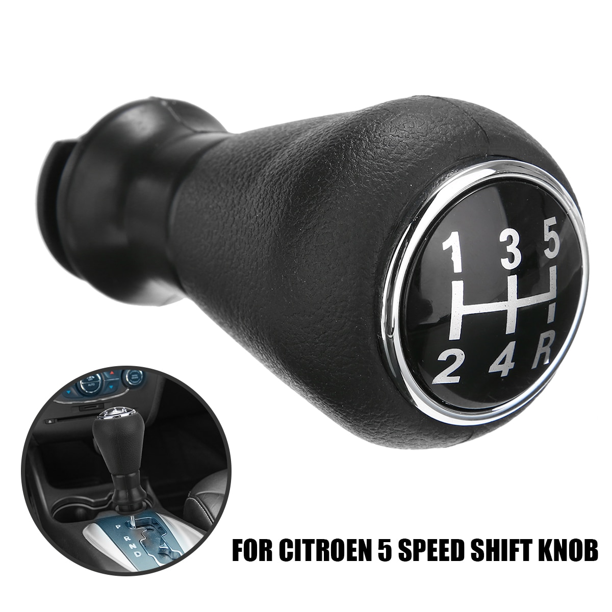 5 Speed Gear Stick Shift Knob Universal Black Gearshift Lever for CITROEN C1 C3 C4 for Peugeot 206 207 306 307 Auto Interior