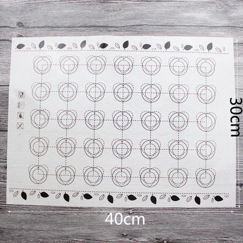 Makronen Backen Matten Polsterung Zucker Nicht-Stock Liner Pad Multi-funktion Makronen Platin Silikon matt