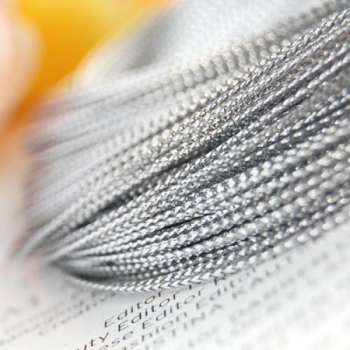 100 yards 1mm Silver Metallic Thread String Cord DIY Jewelry Beading Craft