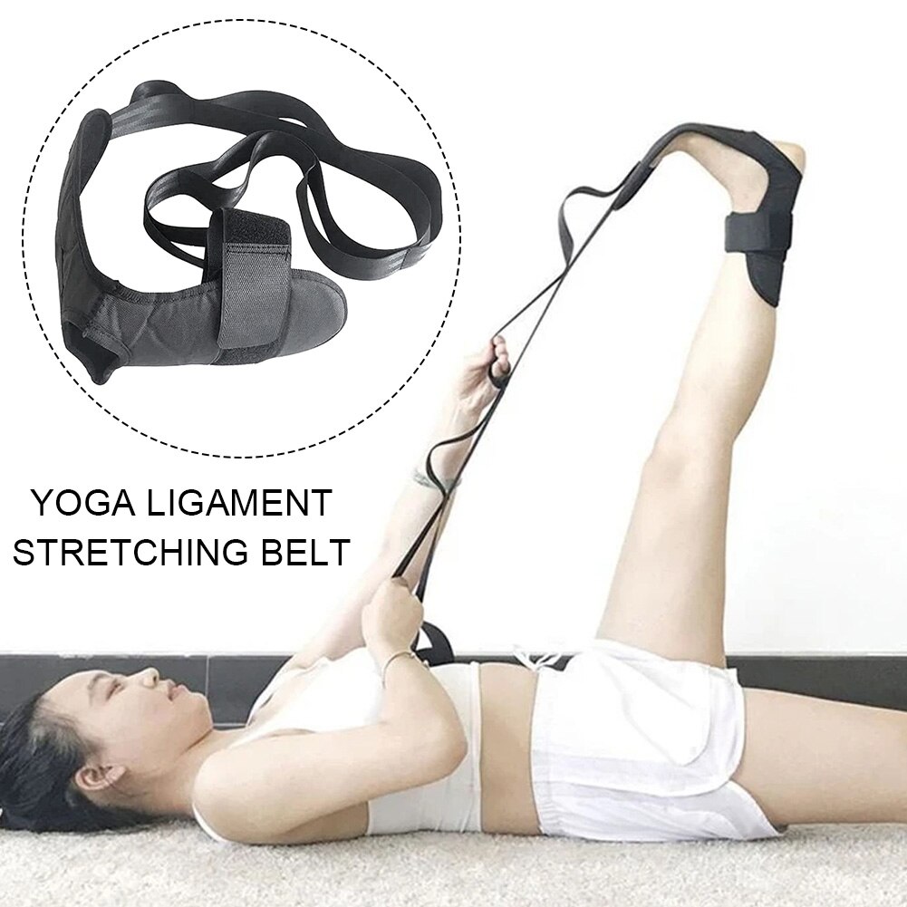 Yoga-bänderdehngürtel, fußmassage-fitnessstudio, beintraining, sprunggelenkkorrektur, heimtraining, multifunktional, praktisch