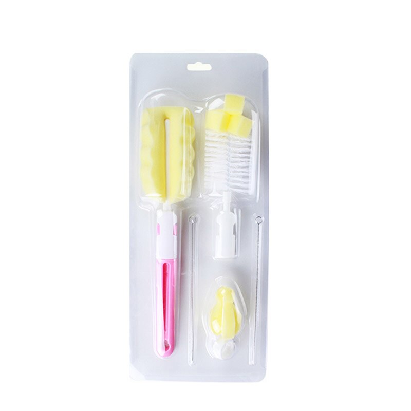 Juego de brochas de nailon para limpieza de biberones, 5 uds.