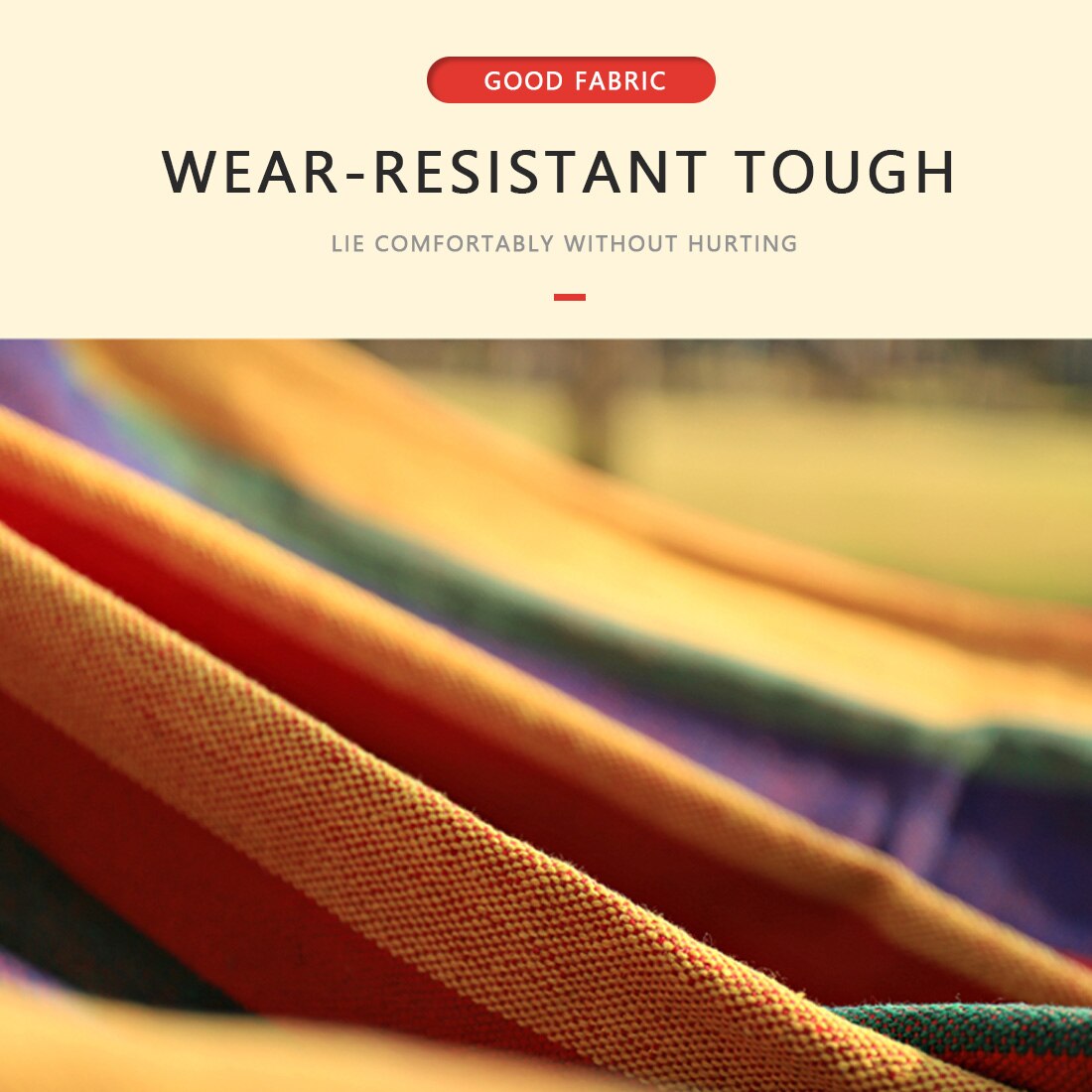 Single Double Hammock Adult Outdoor Backpacking Travel Camping Survival Sleeping Bed Portable Thicken With 2 Ropes 2 Carabiners