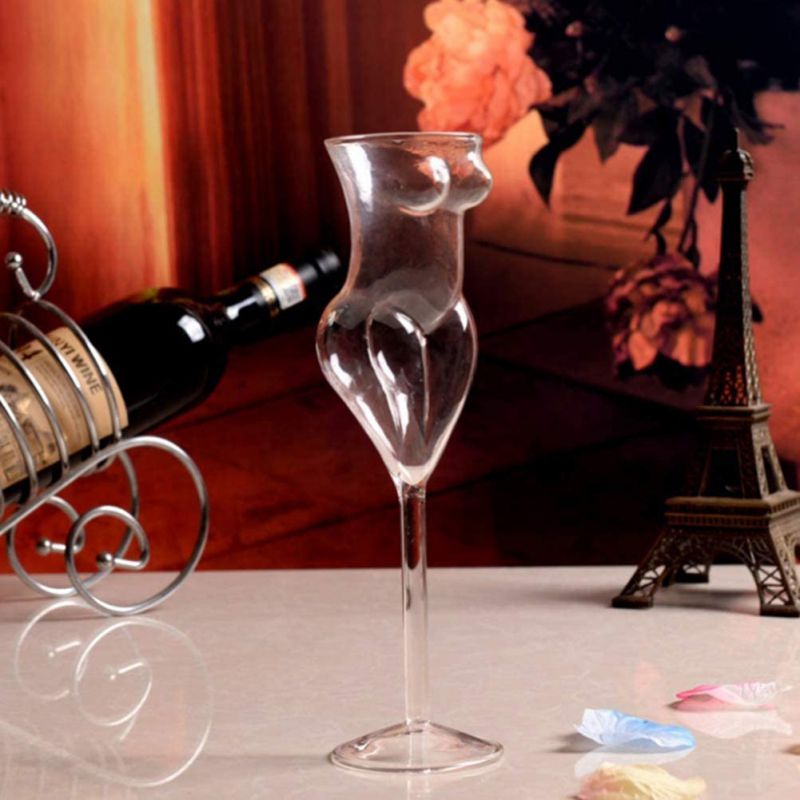 Female body Champagne Wine Glass Goblet Beauty Body Cocktail Glass for Bar and Club Funny Wine Glass #1