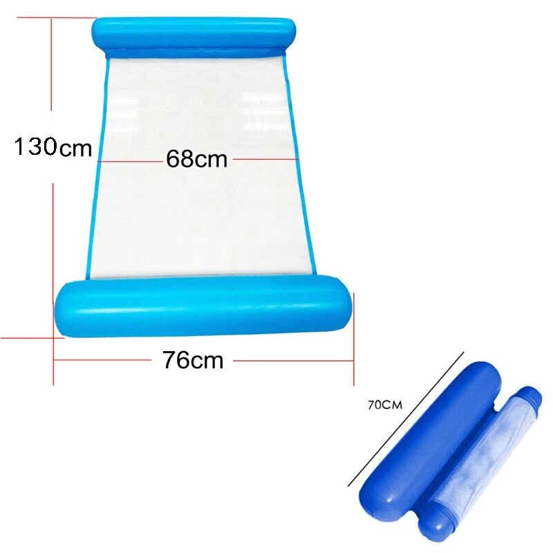 Hamaca de agua para piscina, colchón de aire, tumbona flotante, cojín para dormir, colchón de aire inflable plegable, silla de cama