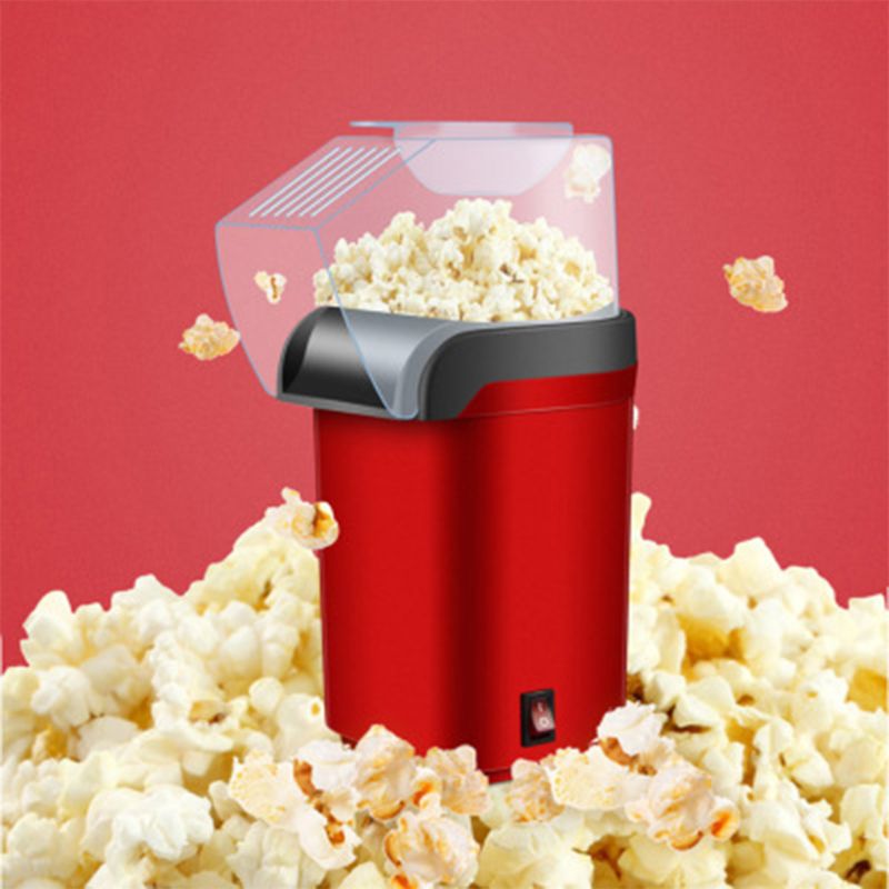 Nem transport elektrisk luft popcorn maker retro maskine biograf hjemme gastronomisk fedtfri og sund nem betjening
