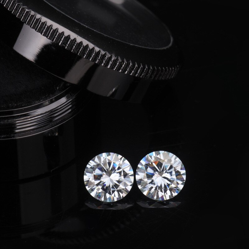 Round Brilliant Cut 6.5mm 1ct Carat D Color Moissanites Loose Stone Diamond Ring Jewelry Pendant Earrings Material