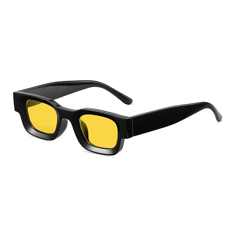 Gafas de sol rectangulares para mujer, lentes de sol ovaladas, cuadradas de de Vintage, antideslumbrantes, UV400: Azul