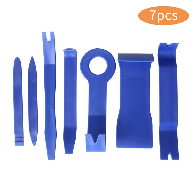 38 Pcs Car Trim Removal Tool Car Door Panel Dash Audio Radio Removal Tools Kit Automotive Pry Tools Kits Auto Repair Kit: 7 Pcs Blue