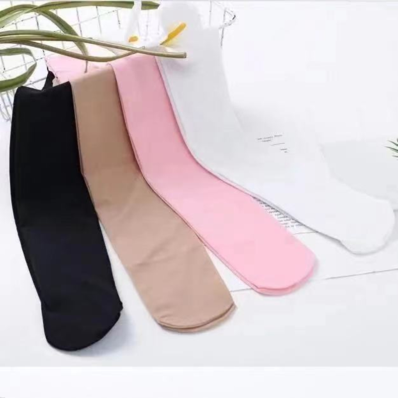 Collants de Ballet professionnels pour enfants et filles, Leggings de danse blancs pour adultes, collants avec trou, bas noir nu