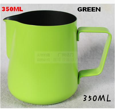 350ml/12oz Teflon Nonstick coating Stainless Steel Milk Pitcher/Jug Milk Foaming Jug/Teflon for fancy coffee maker for barista