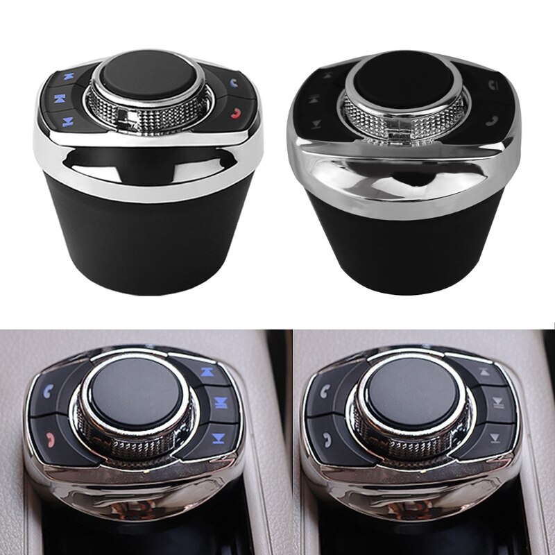 Cup Vorm Met Led Licht 8-Key Functies Auto Draadloze Stuurbediening Knop Voor Auto Andro Navigatie playe