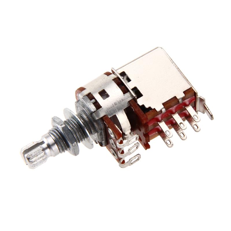 A500K B500K A250K B250K Push Pull Guitar Control Pot Volume Potentiometer Guitar Parts &amp; Accessories Guitar Switch Knob: A250K