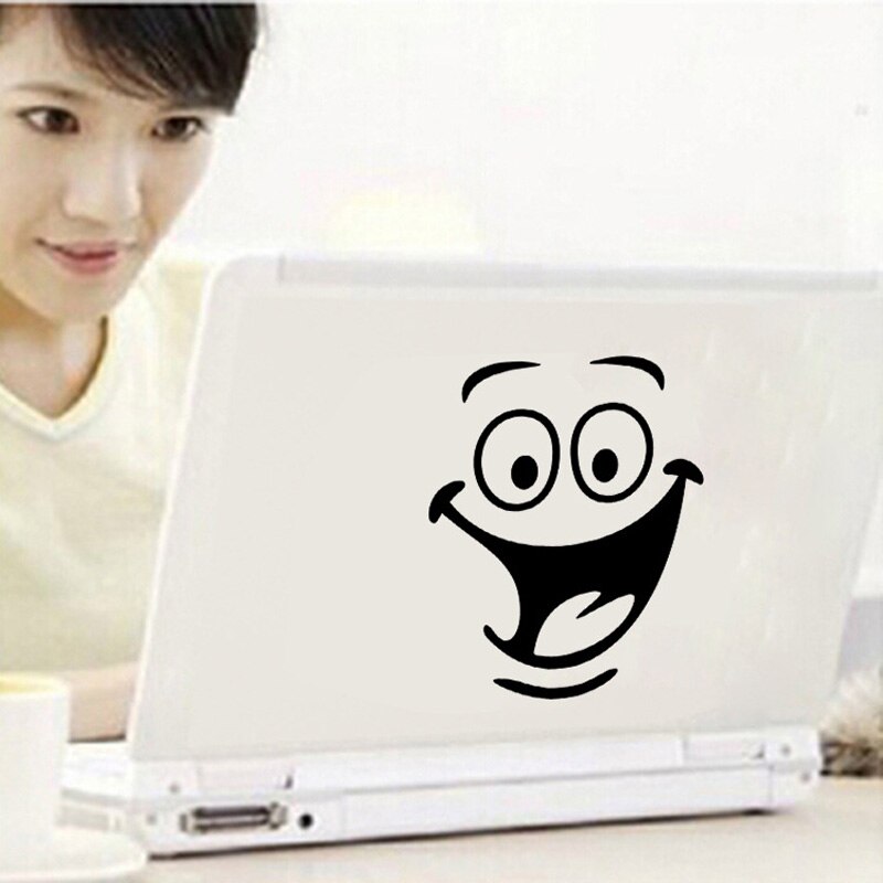 Zollor Wall Sticker Toilet Sticker DIY Cute Big Mouth Smiling Face Home Decoration Pattern Eco-friendly Wall Decals