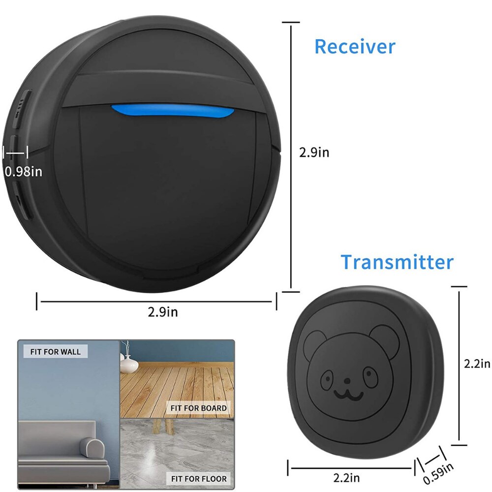 Hond Communicatie Deurbel Hond Draadloze Deurbel Smart Waterdichte Touch Deurbel Voor Hond Puppy Training Knop