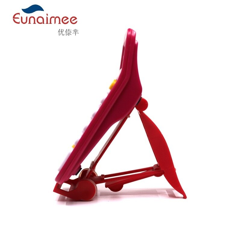 12 Digit Desk Calculator Large Buttons Financial Business Accounting Tool Rose Red color for office school