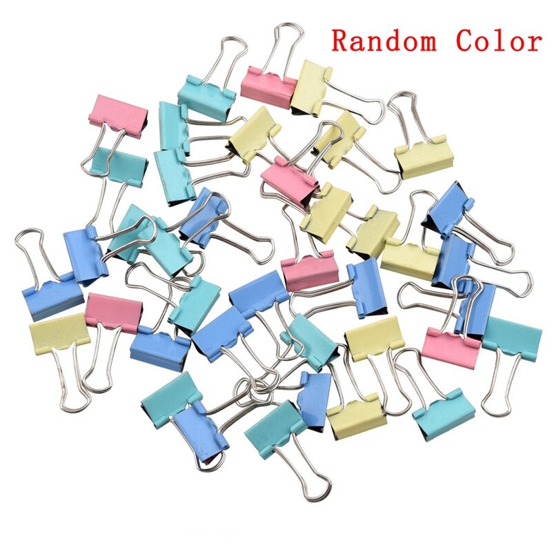 40Pcs 19mm Farbigen Binder Clips & 50 Stück 25mm Wäscheklammern Bunte Memo Clip Foto Ordner Holz Clip scratch Clip