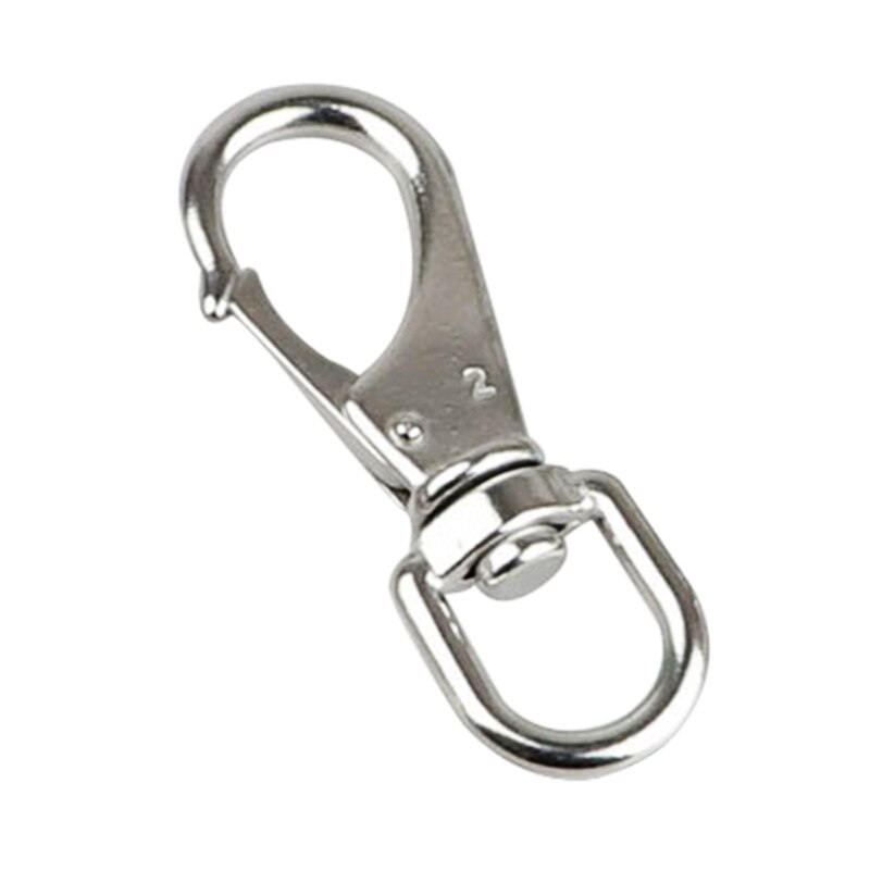 Rvs Kogelstangkop Snap Haken Duiken Clips Lente Haak Voor Vogel Feeders, Huisdier Kettingen, hond Tie-Out Kabel, Sleutelhanger: 2