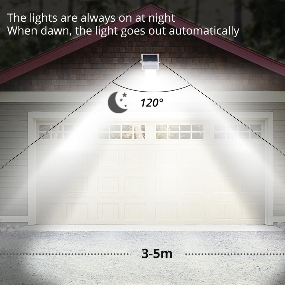 Sol gade lys udendørs vandtæt have lys 8/12 leds soldrevet veranda hegn gård nat sikkerhed nødlys