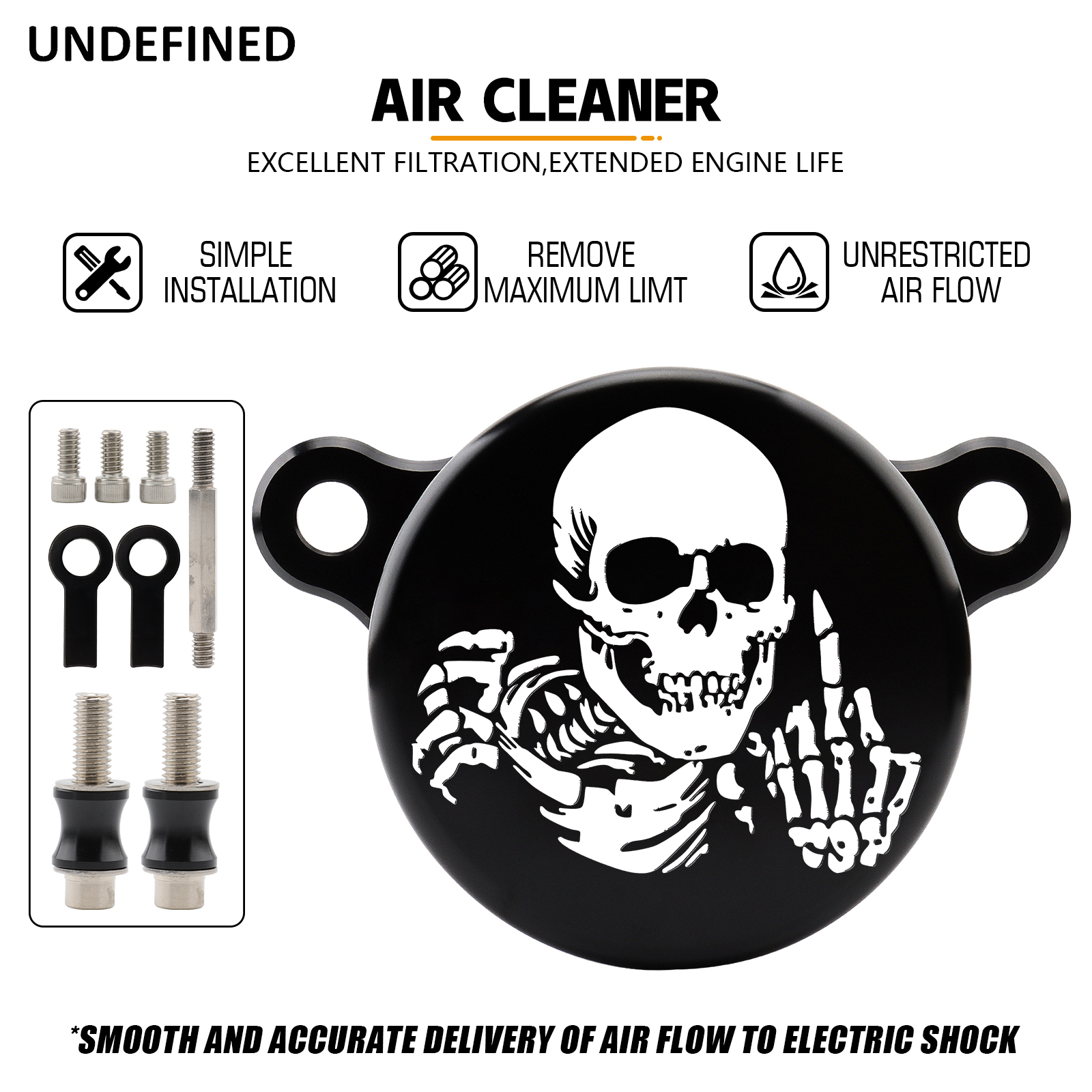 Système d'admission de filtre à Air de crâne de moto pour Harley Sportster XL883 XL1200 Iron 883 quarante-Eghit soixante-deux Nightster