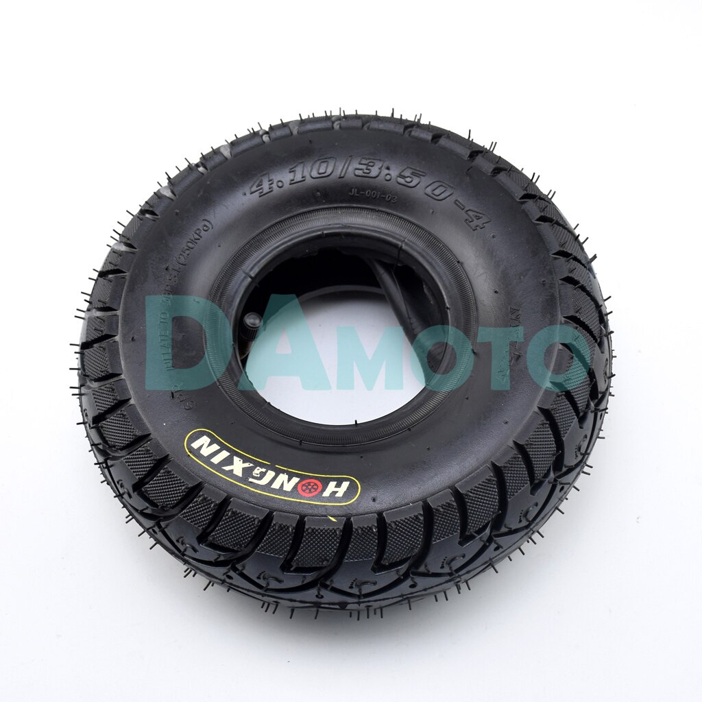 4.10/3.50-4 4.10-4 Tire 10 Inch Inner tube Outer Tyre and butyl for mower QUAD Buggy Gokart Buggy Electric Gas Scooter Wheel ATV