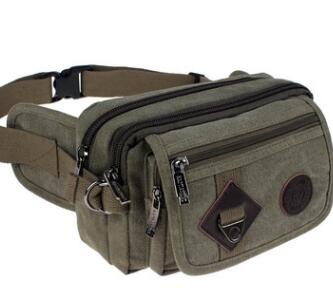 Canvas Messenger Bag Zakken Rijden Anti-Diefstal Kleine Pakket Mannen Taille Tas