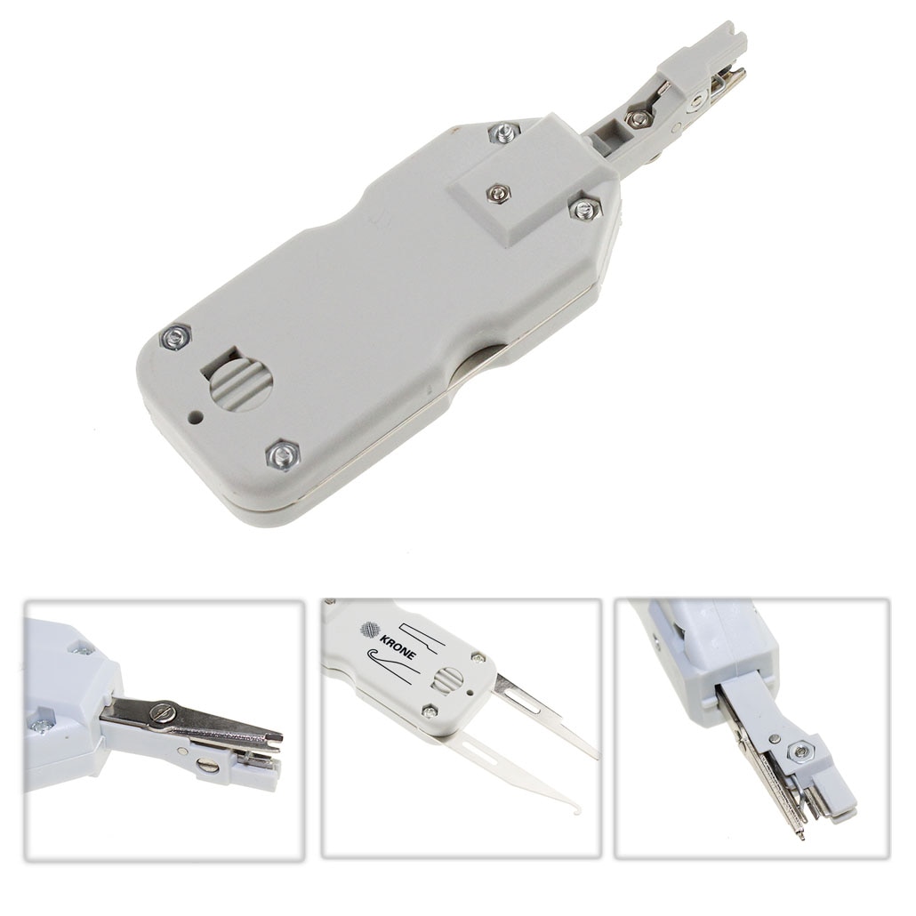 Krone slag ned verktøysett med sensor til ethernet lan nettverk katt 5 rj45 telecom telefon metalltråd  rj11 kabel nettverk verktøy