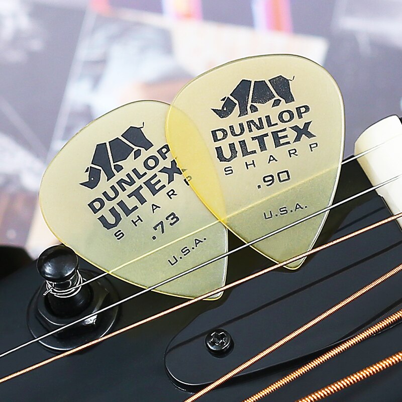 Dunlop Ultex Sharp Guitar Pick Plectrum Mediator 0.73mm-2.0mm Bass Mediator Acoustic Electric Classic Guitar Parts Guitar Picks