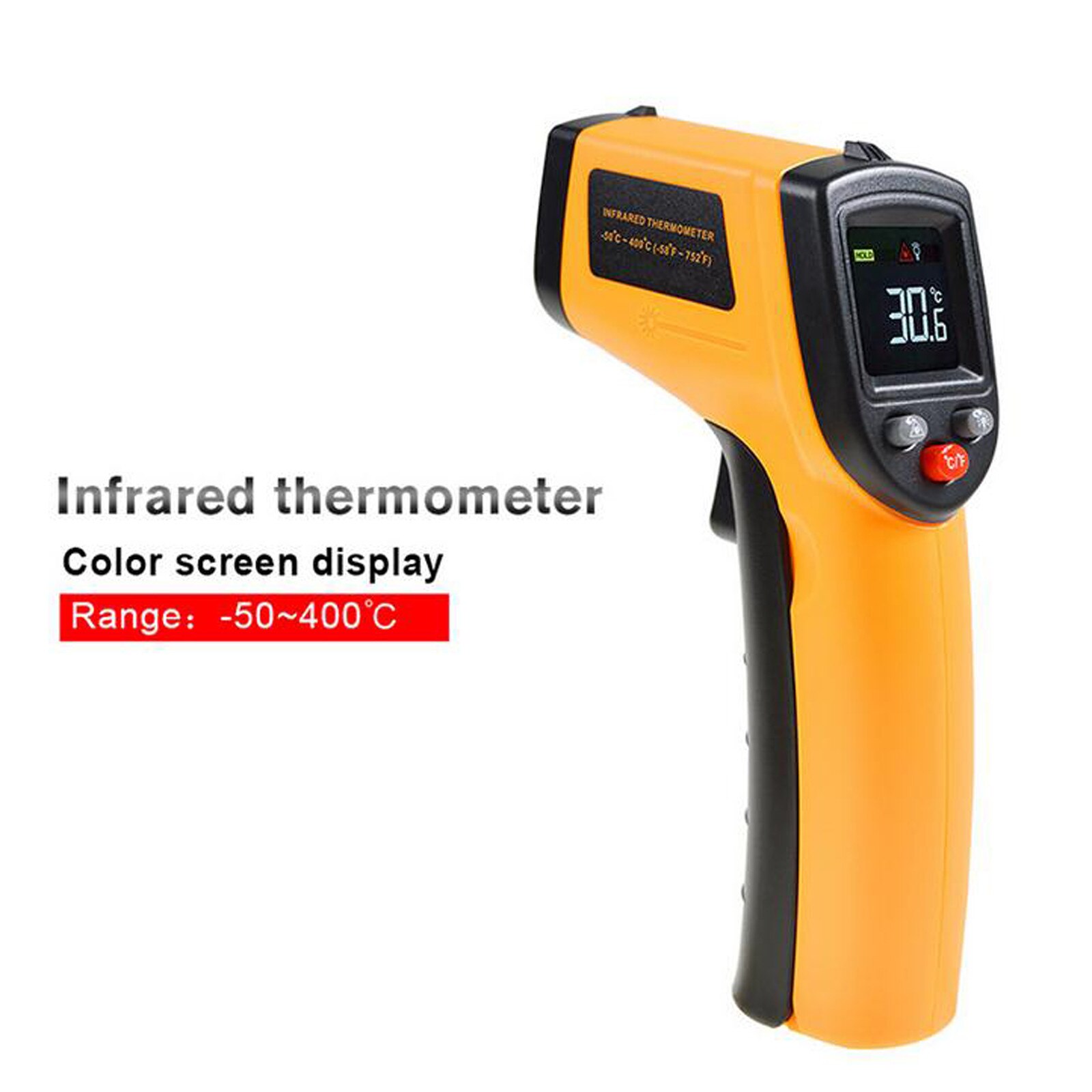 40# High-precision Infrared Thermodetector Detector High Precision Thermometer Kitchen HandHeld Oil Temperature Gun