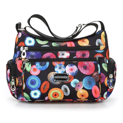 Waterproof Oxford Shoulder Bag Flarol Printing Messenger Bag Lightweight Rural Style Leisure Bag Cute Fresh Mother Bag Practical: 6