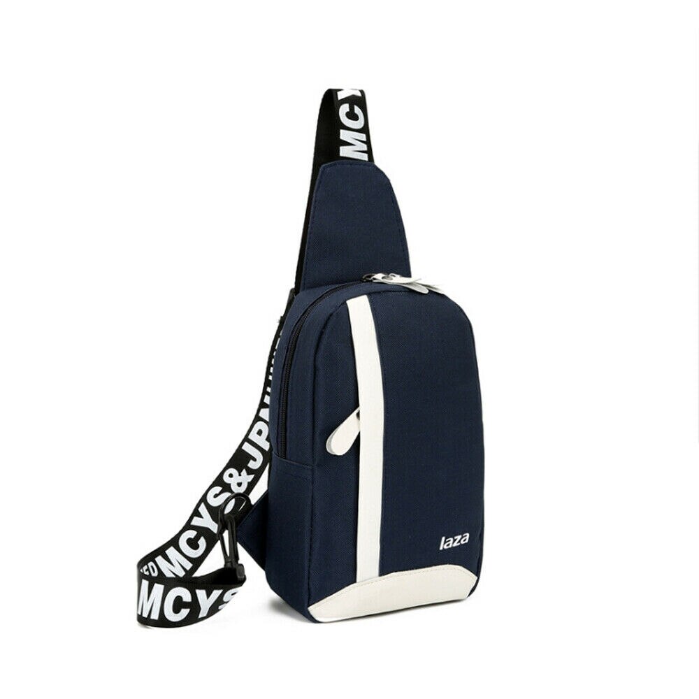 Heren schoudertas met usb-oplaadfunctie borsttas crossbody schoudertas messenger: Hemelsblauw