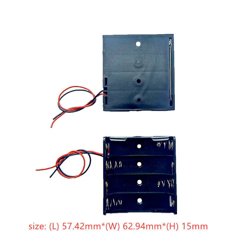5PCS AA Power Battery Storage Case Holder Storage Box Multi Purposes DIY AA Battery Holder LR6 Container With Lead Cables