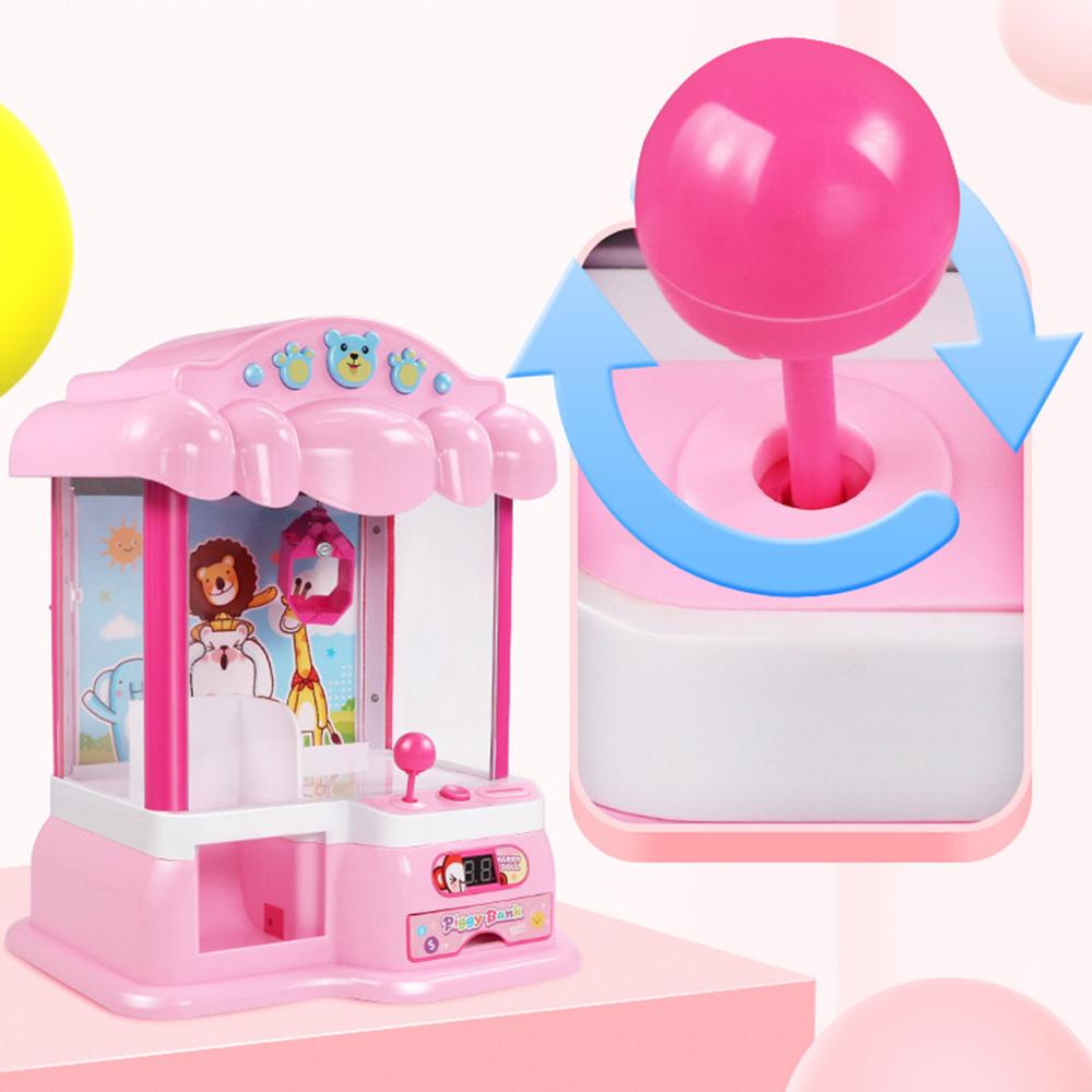 Juego de Arcade garra, dispensador de dulces, máquina de muñecas con Clip para niños, de cumpleaños y Navidad para niños