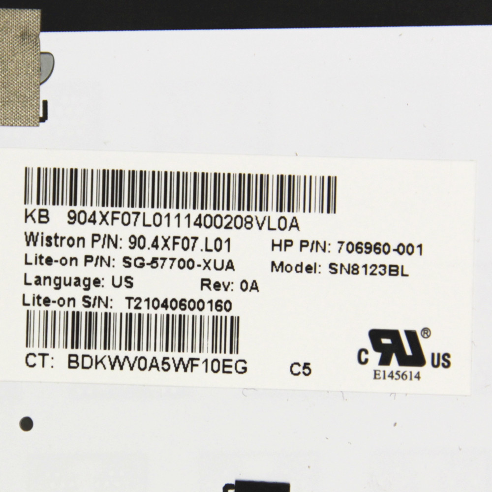 Original US For HP EliteBook Revolve 810 G1 810 G2 810 G3 Sliver Frame Backlight English Laptop Keyboard 706960-001