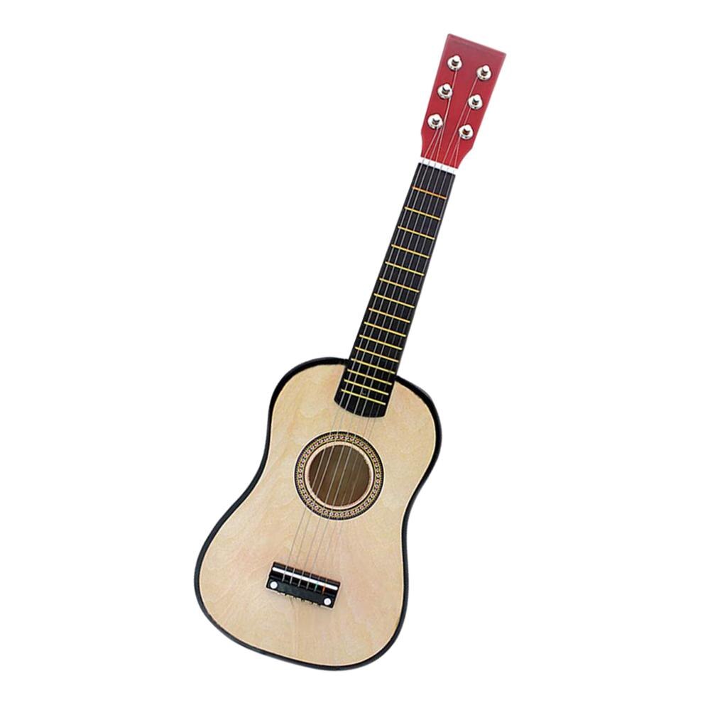 21/ 23 inch Solid Wood 6 Strings Acoustic Guitar Practice Mini String Acoustic Guitarra for Child Beginners Home-schooling: 21 inch Wood