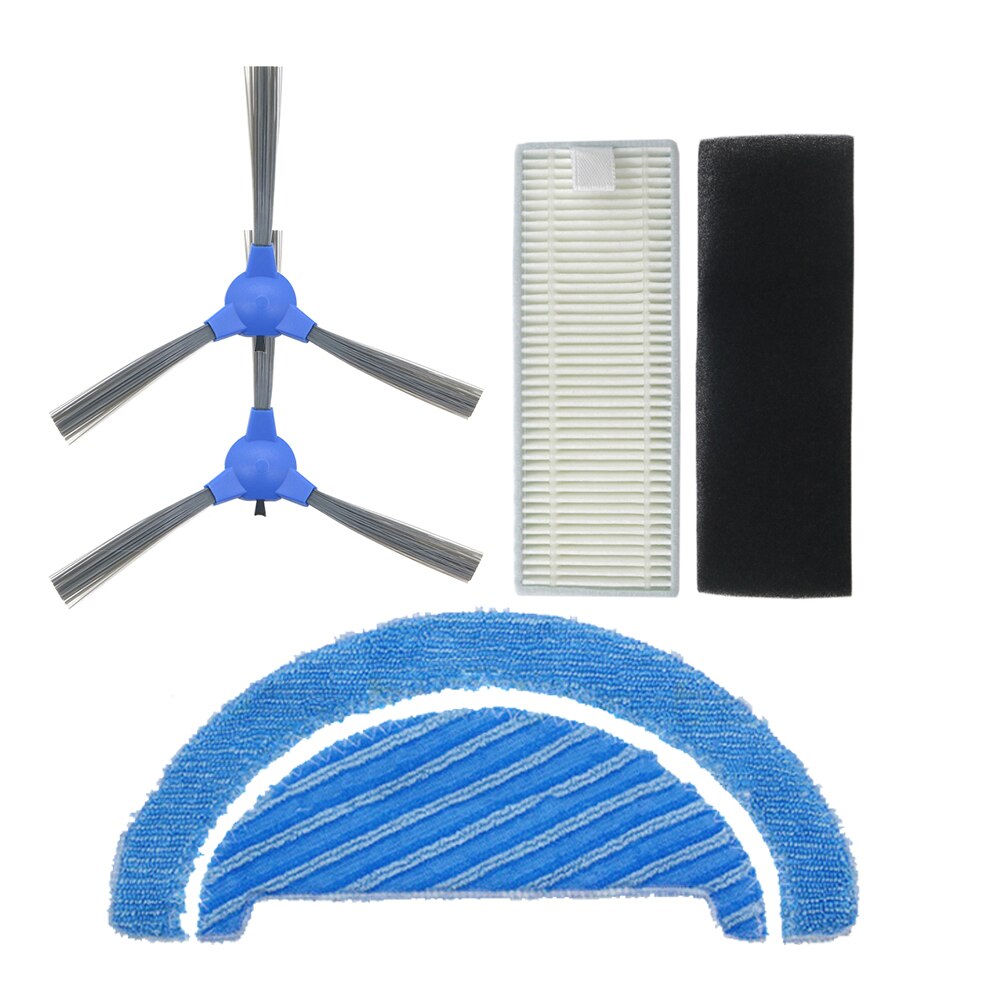 Cecotec-escova lateral de reposição para robô aspirador de pó, escova principal com filtro hepa e escova de reposição para cecotec conga 1790 ultra robótica: SET 2