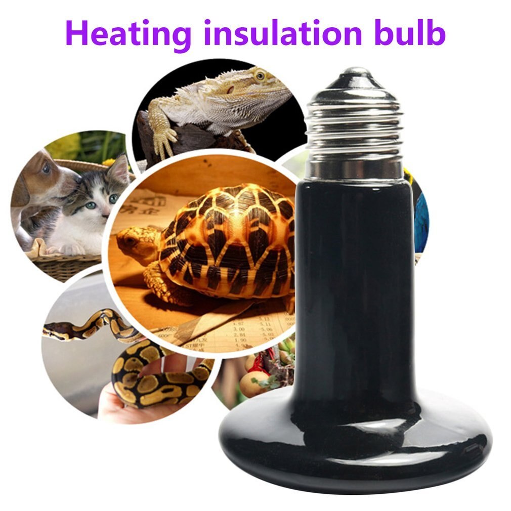 Pet Ceramic Heating Lamp 25W 50W 75W 100W 150W 200W IR Heat Emitter Bulb 220-240V Turtle Snake Lizard Heater Lamp