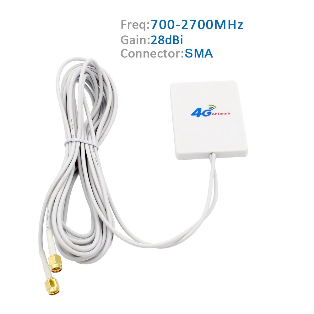 4G Panel Lte Antena Антенна 3G Sma TS9 CRC9 Connector Met 3M Kabel Draad Hign Gain Wifi antenne Voor Huawei Router Usb Modem
