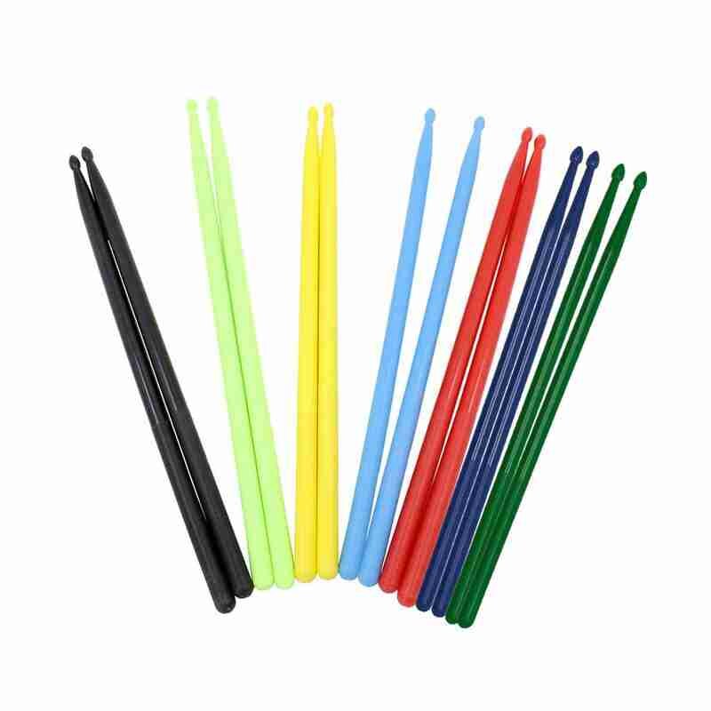 1 par de palos de tambor de nylon, accesorios de nylon, palos de tambor, accesorios de batería, baquetas de batería