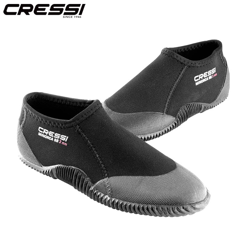 Cressi minorca shorty 3mm sukellussaappaat sukelluskengät aikuisille unisex joustavat naarmuuntumista estävät
