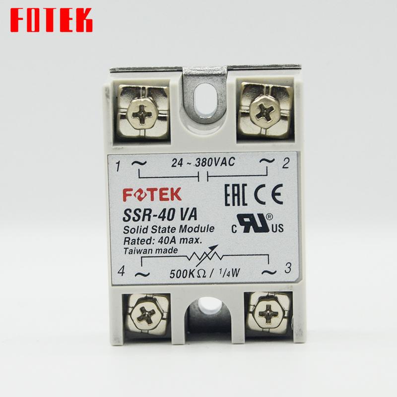 original FOTEK Solid State Relay SSR-10VA SSR-25VA SSR-40VA SSR-75VA SSR-25VA-H SSR-40VA-H