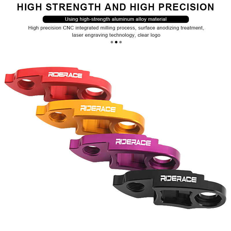 RIDERACE-extensión de suspensión de cambio trasero de bicicleta, aleación de aluminio, marco de bicicleta de montaña y carretera, adaptador convertidor extensor de gancho trasero